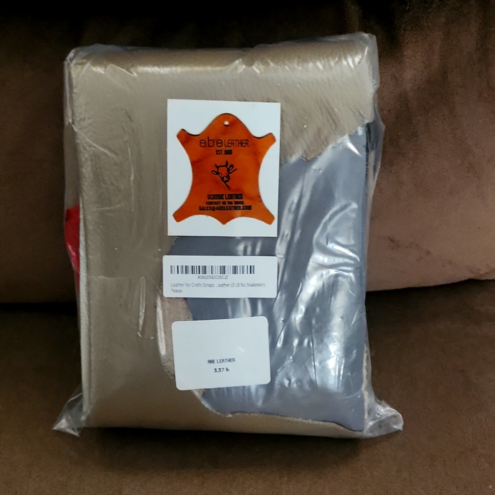 Leather for crafts scraps Upholstery Leather NWT